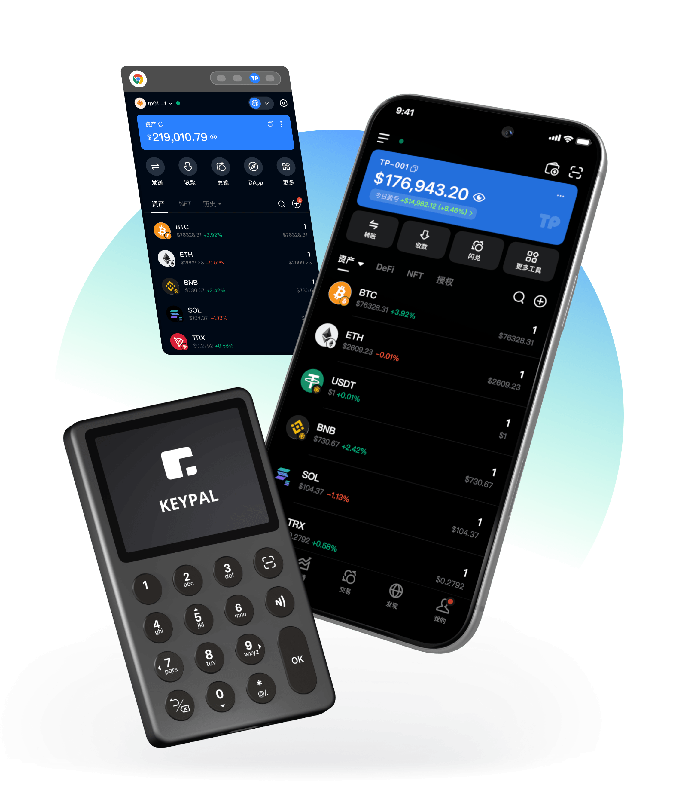 TokenPocket Web3 數字資產操作中樞介面
